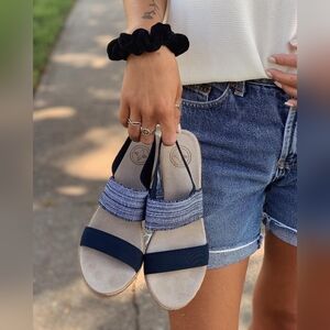 Charleston Shoe Co. Navy Blue Women's Sandals